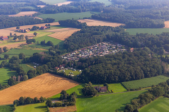 Drohnenbild von Erholungsgebiet Waldvelen, Familie ven der Buss in Velen im Bundesland Nordrhein-Westfalen, Deutschland