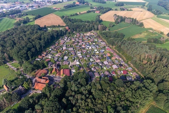 Erholungsgebiet Waldvelen, Familie ven der Buss in Velen im Bundesland Nordrhein-Westfalen, Deutschland aus der Luft