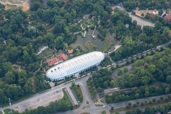 Zoogelände am Tierpark " ZOOM Erlebniswelt " an der Asienhalle im Ortsteil Bismarck in Gelsenkirchen im Bundesland Nordrhein-Westfalen, Deutschland