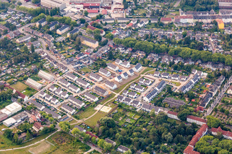 An der Luthenburg im Ortsteil Ückendorf in Gelsenkirchen im Bundesland Nordrhein-Westfalen, Deutschland