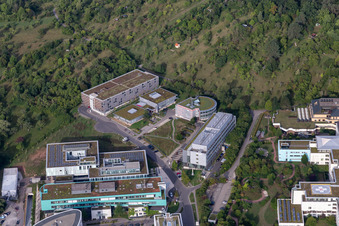 Schrägluftbild von Universitätsklinikum Tübingen im Bundesland Baden-Württemberg, Deutschland