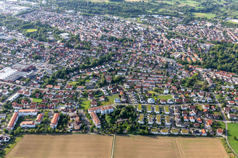 Luftbild von Ortsteil Betzingen in Reutlingen im Bundesland Baden-Württemberg, Deutschland