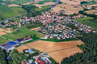 Jettenburg von Süden in Kusterdingen im Bundesland Baden-Württemberg, Deutschland