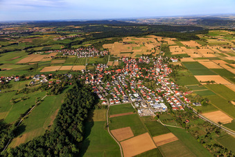 Luftbild von Mähringen von Osten in Kusterdingen im Bundesland Baden-Württemberg, Deutschland