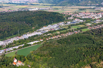 Industriegebiet Steinlachwasen im Ortsteil Derendingen in Tübingen im Bundesland Baden-Württemberg, Deutschland