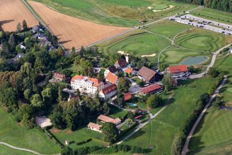 Luftbild von Gelände des Golfplatz Golfclub Schloss Kressbach in Kressbach im Ortsteil Kreßbach in Tübingen im Bundesland Baden-Württemberg, Deutschland