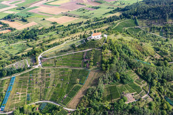 Luftaufnahme von Wurmlinger Sankt Remigius Kapelle im Ortsteil Wurmlingen in Rottenburg am Neckar im Bundesland Baden-Württemberg, Deutschland
