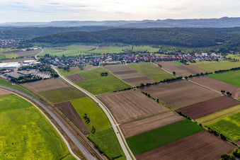Weilheim von Westen in Tübingen im Bundesland Baden-Württemberg, Deutschland