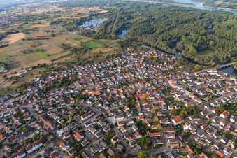 Rödereckring im Ortsteil Plittersdorf in Rastatt im Bundesland Baden-Württemberg, Deutschland