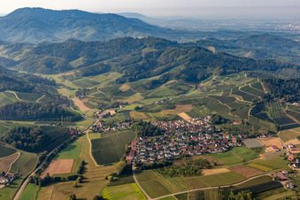 Luftbild von Ortsteil Bottenau in Oberkirch im Bundesland Baden-Württemberg, Deutschland