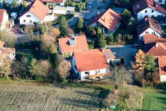 Luftbild von Neubaugebiet An den Tongruben in Rheinzabern im Bundesland Rheinland-Pfalz, Deutschland