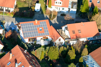 Drohnenaufname von Neubaugebiet An den Tongruben in Rheinzabern im Bundesland Rheinland-Pfalz, Deutschland