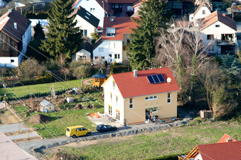 Schrägluftbild von Töpferring in Rheinzabern im Bundesland Rheinland-Pfalz, Deutschland