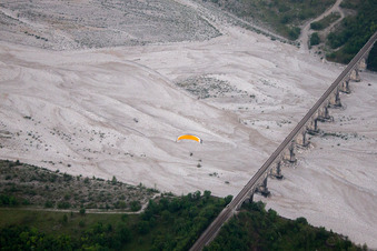 Luftbild von Vajont im Bundesland Pordenone, Italien