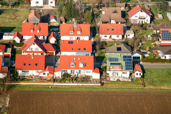 Am Storchengraben in Freckenfeld im Bundesland Rheinland-Pfalz, Deutschland