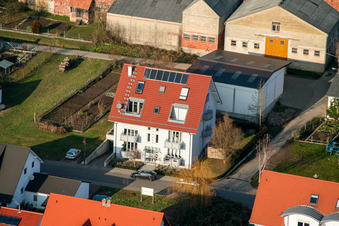 Schrägluftbild von Am Storchengraben in Freckenfeld im Bundesland Rheinland-Pfalz, Deutschland