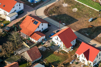 Luftbild von Seltzer Ring im Ortsteil Kleinsteinfeld in Niederotterbach im Bundesland Rheinland-Pfalz, Deutschland