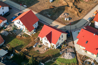 Luftaufnahme von Seltzer Ring im Ortsteil Kleinsteinfeld in Niederotterbach im Bundesland Rheinland-Pfalz, Deutschland