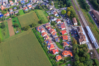 Luftbild von Am bhf in Winden im Bundesland Rheinland-Pfalz, Deutschland