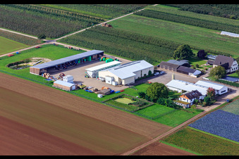 Luftbild von Bauers Garten von Nordosten in Winden im Bundesland Rheinland-Pfalz, Deutschland