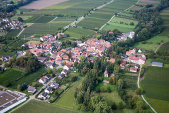 Ortsteil Appenhofen in Billigheim-Ingenheim im Bundesland Rheinland-Pfalz, Deutschland aus der Luft