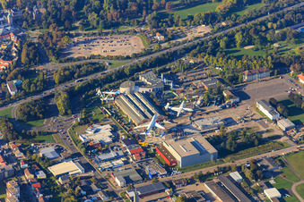 Luftbild von Technik Museum Speyer im Bundesland Rheinland-Pfalz, Deutschland