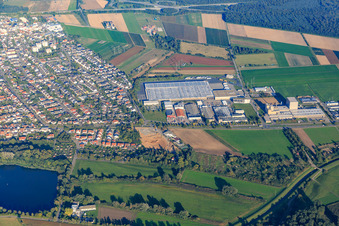 Industriegebiet Heuweg in Ketsch im Bundesland Baden-Württemberg, Deutschland