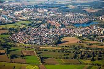 Ortsteil Rohrhof in Brühl im Bundesland Baden-Württemberg, Deutschland