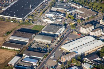 Aldi, Görtz, DM in Brühl im Bundesland Baden-Württemberg, Deutschland