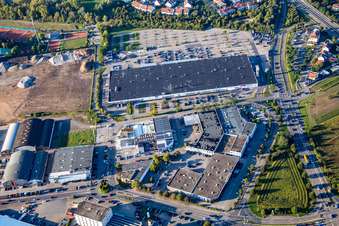 An den Werften in Brühl im Bundesland Baden-Württemberg, Deutschland