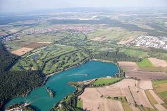 Golfclub am Lußhardtsee im Ortsteil Rot in St. Leon-Rot im Bundesland Baden-Württemberg, Deutschland