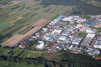 Industriegebiet Am Bahnhof im Ortsteil Rot in St. Leon-Rot im Bundesland Baden-Württemberg, Deutschland