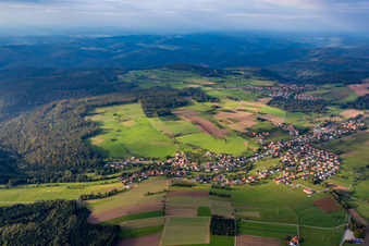 Oberdielbach von Süden in Waldbrunn im Bundesland Baden-Württemberg, Deutschland