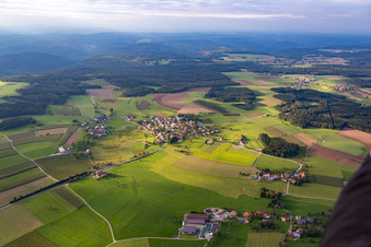 Luftaufnahme von Ober-Scheidental in Mudau im Bundesland Baden-Württemberg, Deutschland