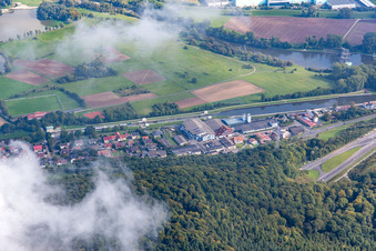 Mainschleuse im Ortsteil Limbach in Eltmann im Bundesland Bayern, Deutschland