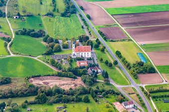 Kirchengebäude der Wallfahrtskirche Maria Limbach im Ortsteil Limbach in Eltmann im Bundesland Bayern, Deutschland