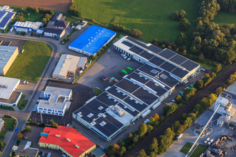 Industriegebiet Große Ahlmühle aus Norden mit   RelineEurope GmbH und X2E System Engineering GmbH in Rohrbach im Bundesland Rheinland-Pfalz, Deutschland
