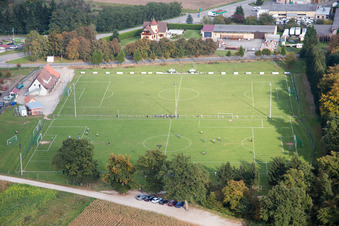 Luftbild von Geudertheim im Bundesland Bas-Rhin, Frankreich