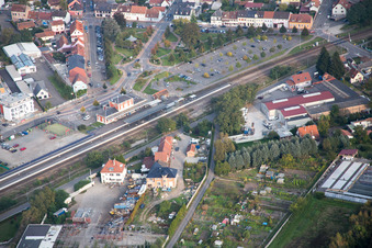 Bischwiller im Bundesland Bas-Rhin, Frankreich von einer Drohne aus