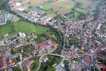 Bischwiller im Bundesland Bas-Rhin, Frankreich von der Drohne aus gesehen