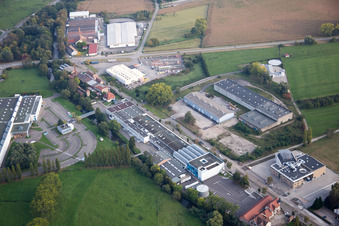 Luftaufnahme von Bischwiller im Bundesland Bas-Rhin, Frankreich