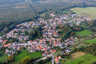 Dorfansicht in Schirrhoffen im Bundesland Bas-Rhin, Frankreich