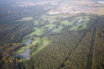 Luftbild von Soufflenheim, Golfplatz im Bundesland Bas-Rhin, Frankreich
