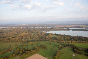 Fort-Louis im Bundesland Bas-Rhin, Frankreich von einer Drohne aus
