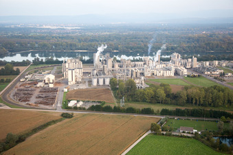 Beinheim, Industrie im Bundesland Bas-Rhin, Frankreich aus der Luft