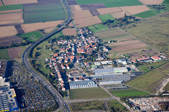 Scharhof im Ortsteil Sandhofen in Mannheim im Bundesland Baden-Württemberg, Deutschland