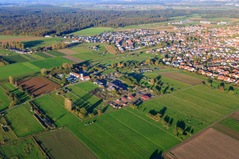 Bauhof und Kläranlage im Ortsteil Kleinhausen in Einhausen im Bundesland Hessen, Deutschland