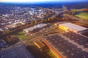 Verteilzentrum Alnatura an der A67 in Lorsch im Bundesland Hessen, Deutschland