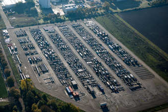 Lager der BASF Lampertheim im Bundesland Hessen, Deutschland