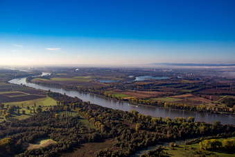Luftbild von Silbersee im Ortsteil Roxheim in Bobenheim-Roxheim im Bundesland Rheinland-Pfalz, Deutschland